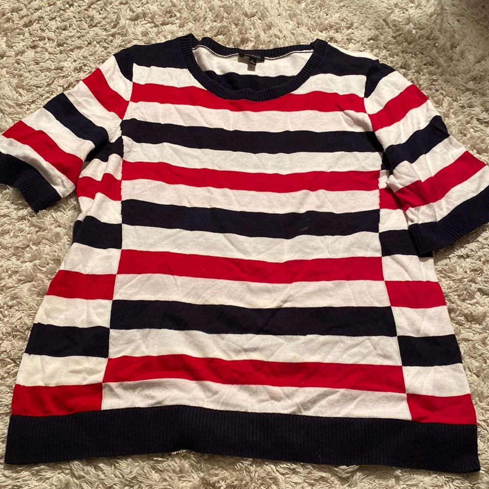 TALBOTS WOMEN SWEATER SHORT SLEEVES SIZE L